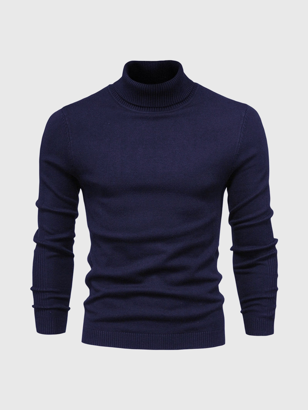 Camisola gola alta homem algodão lavável à máquina