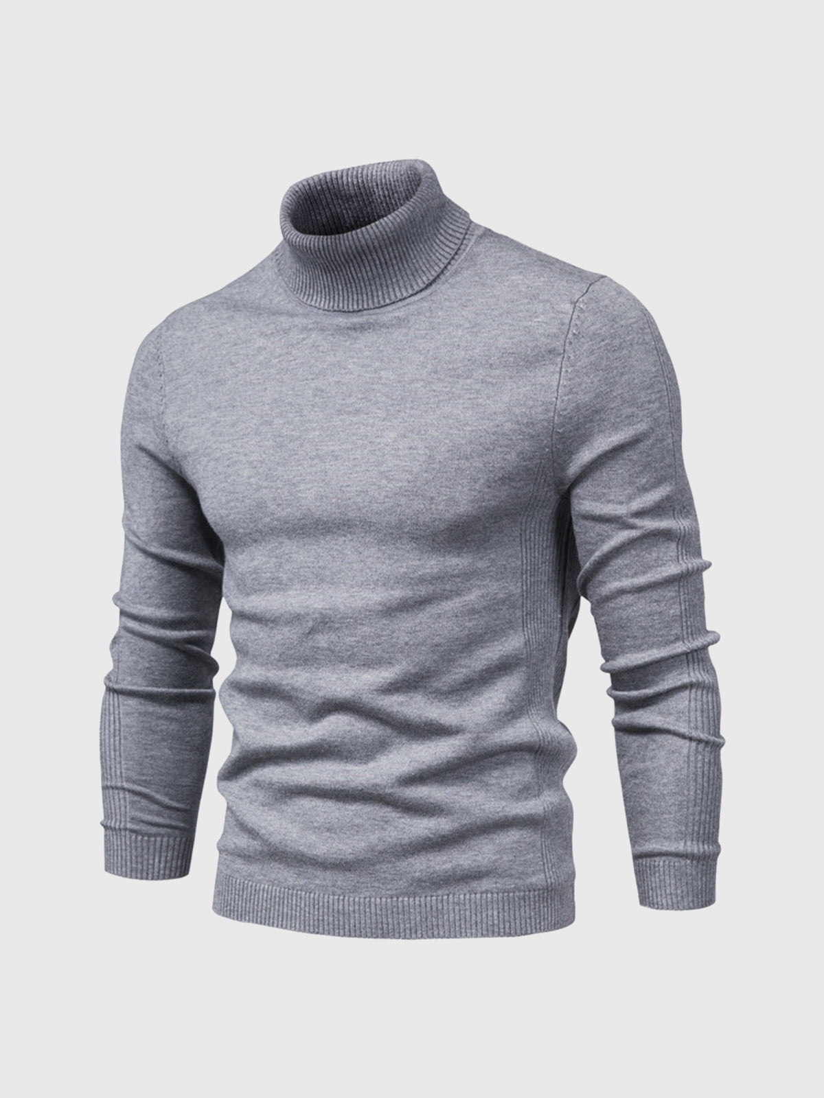Camisola gola alta homem algodão lavável à máquina