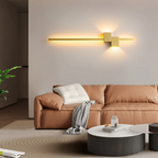 Candeeiro de parede LED minimalista em alumínio, design moderno para interior