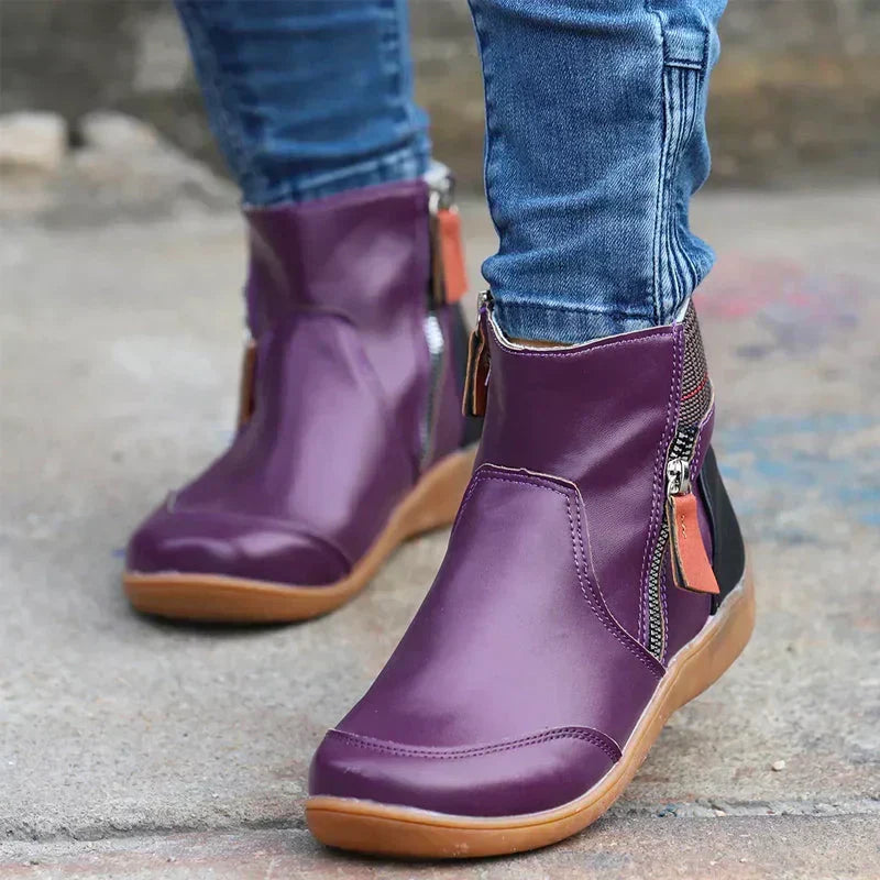 Botas ortopédicas impermeáveis com suporte de arco e sola antiderrapante