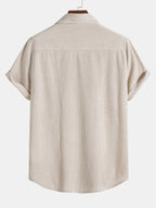 Conjunto feminino 2 peças camisa manga curta e calça casual coordenado