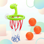 Jogo de basquete para banho com ventosa e minibolas, brinquedo interativo de banheira BPA-free