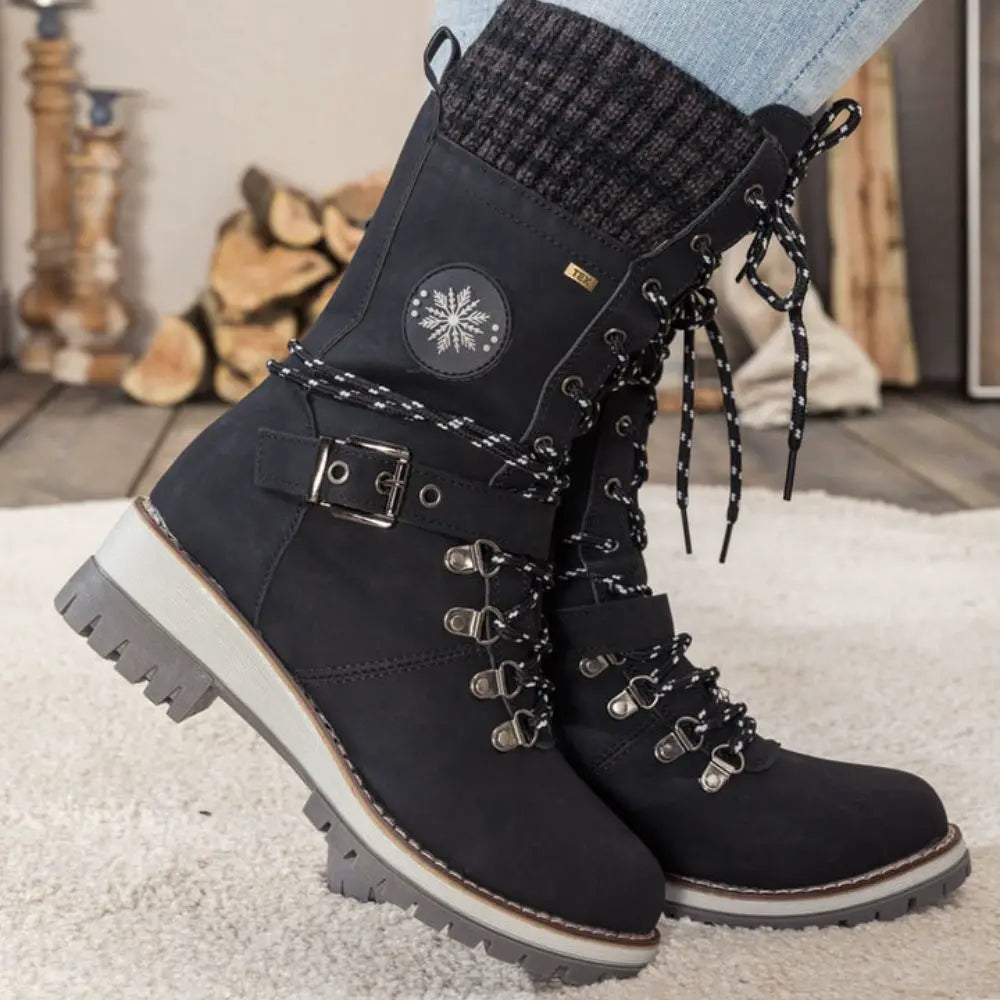 Botas ortopédicas impermeáveis antiderrapantes para inverno sola de borracha