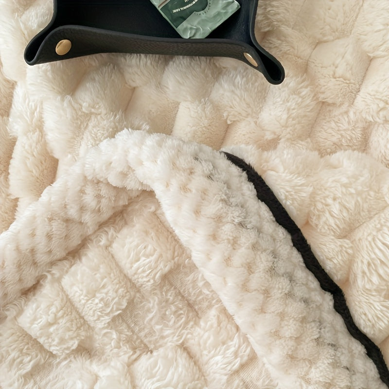Manta de microfibra suave e leve para sofá, cama e viagem, padrão riscas