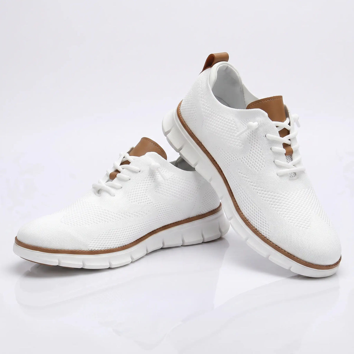 Sapato ortopédico masculino knit derby antiderrapante com suporte de arco