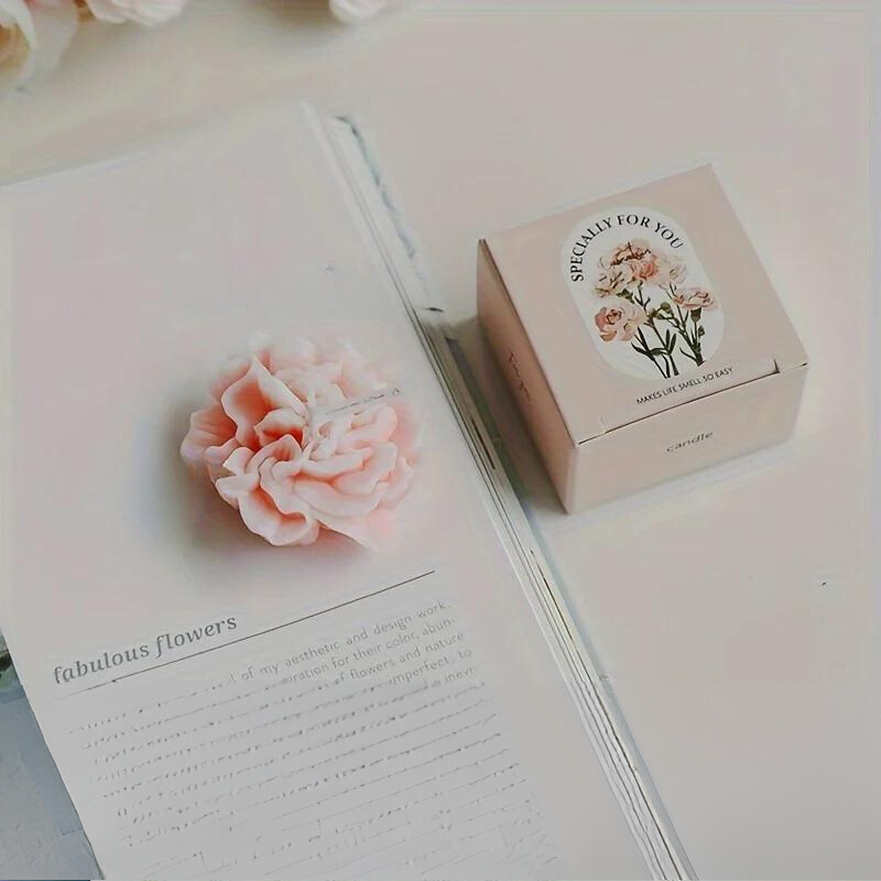 Vela perfumada de cravo decorativa, presente para Dia das Mães, Natal e Dia dos Namorados