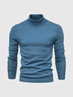 Camisola gola alta homem algodão lavável à máquina