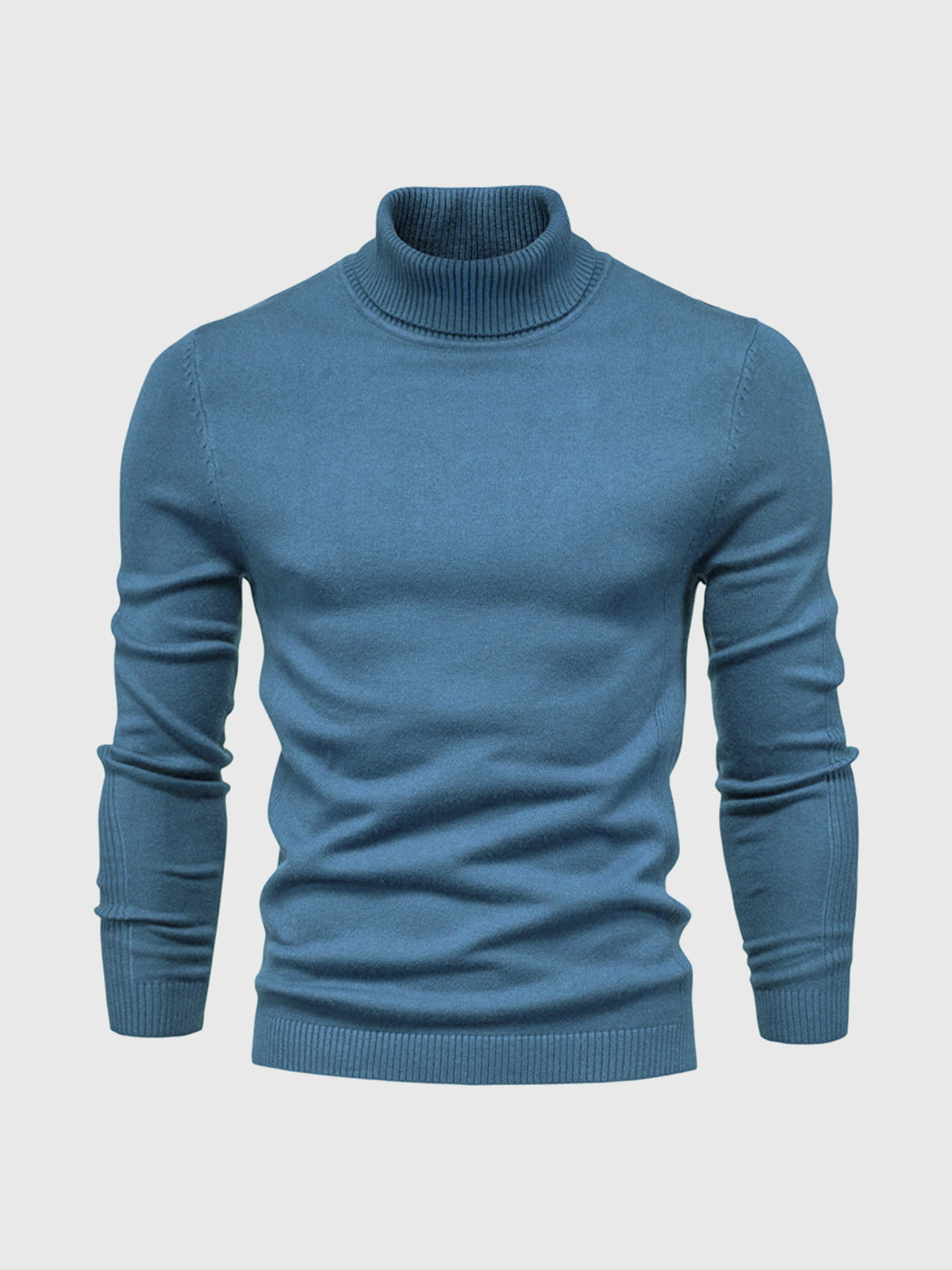 Camisola gola alta homem algodão lavável à máquina