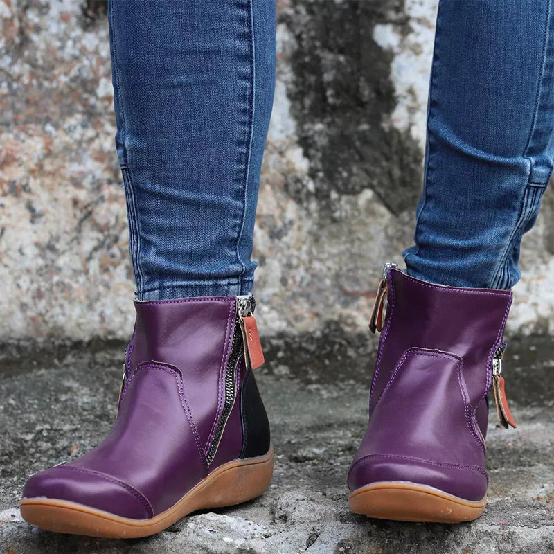 Botas ortopédicas impermeáveis com suporte de arco e sola antiderrapante