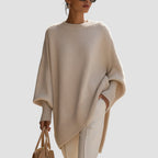 Camisola oversized feminina de corte amplo e visual elegante