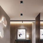 Candeeiro de teto LED regulável design minimalista em alumínio