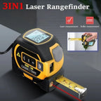 Trena a laser 3 em 1 com medição infravermelha digital e ecrã display, alcance 40m/60m