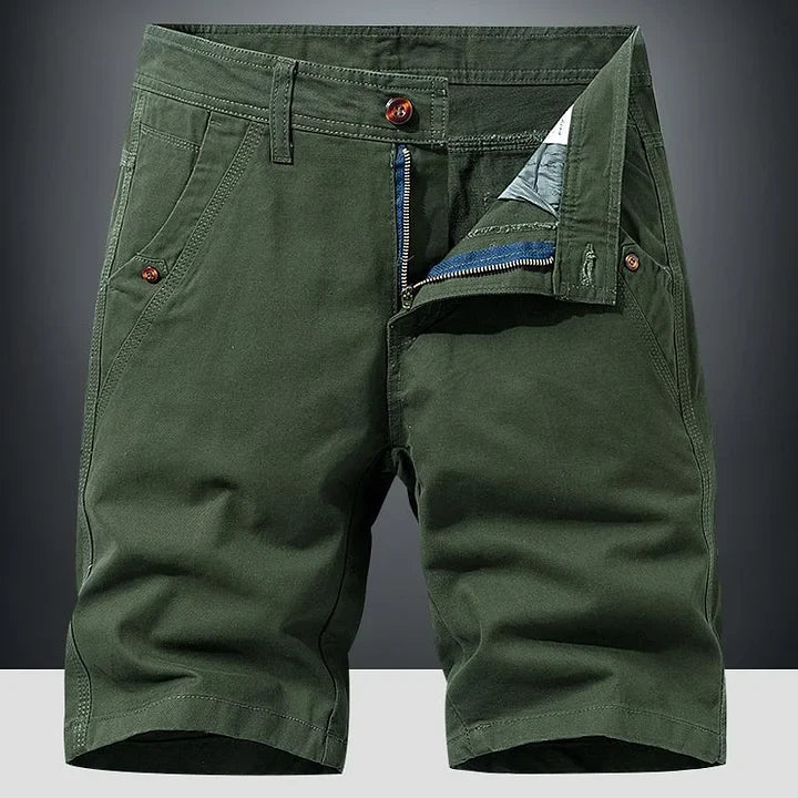 Chino shorts homem corte relaxado disponível em várias cores