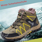 Sapatos de segurança biqueira de aço impermeável antiderrapante para inverno