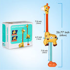 Brinquedo de banho girafa chuveiro interativo para bebés com jogo de água e luzes coloridas