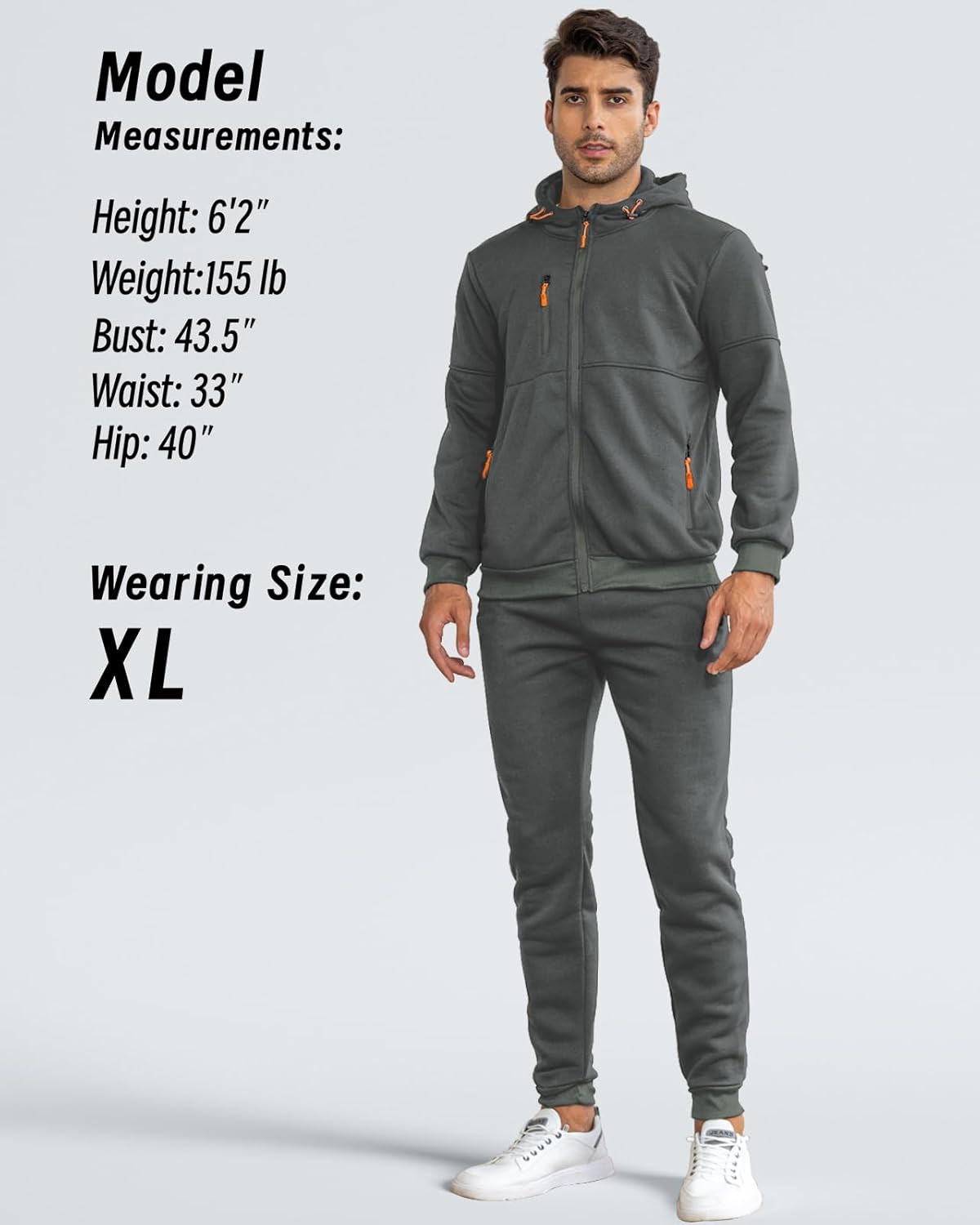 Fato de treino masculino slim-fit respirável com pullover e calça combinados