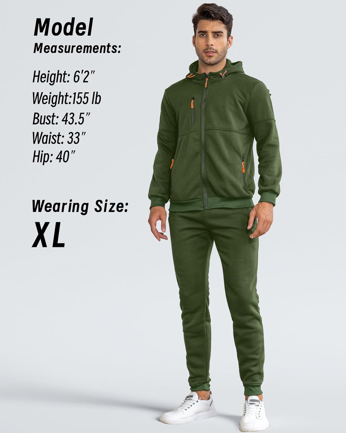 Fato de treino masculino slim-fit respirável com pullover e calça combinados