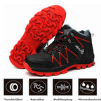 Sapatos de segurança biqueira de aço impermeável antiderrapante para inverno