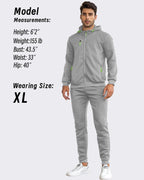 Fato de treino masculino slim-fit respirável com pullover e calça combinados
