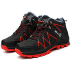 Sapatos de segurança biqueira de aço impermeável antiderrapante para inverno