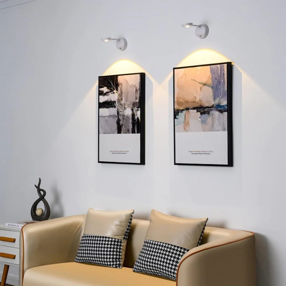 Holofote LED sem fios com sensor de movimento e rotação 360°, regulável