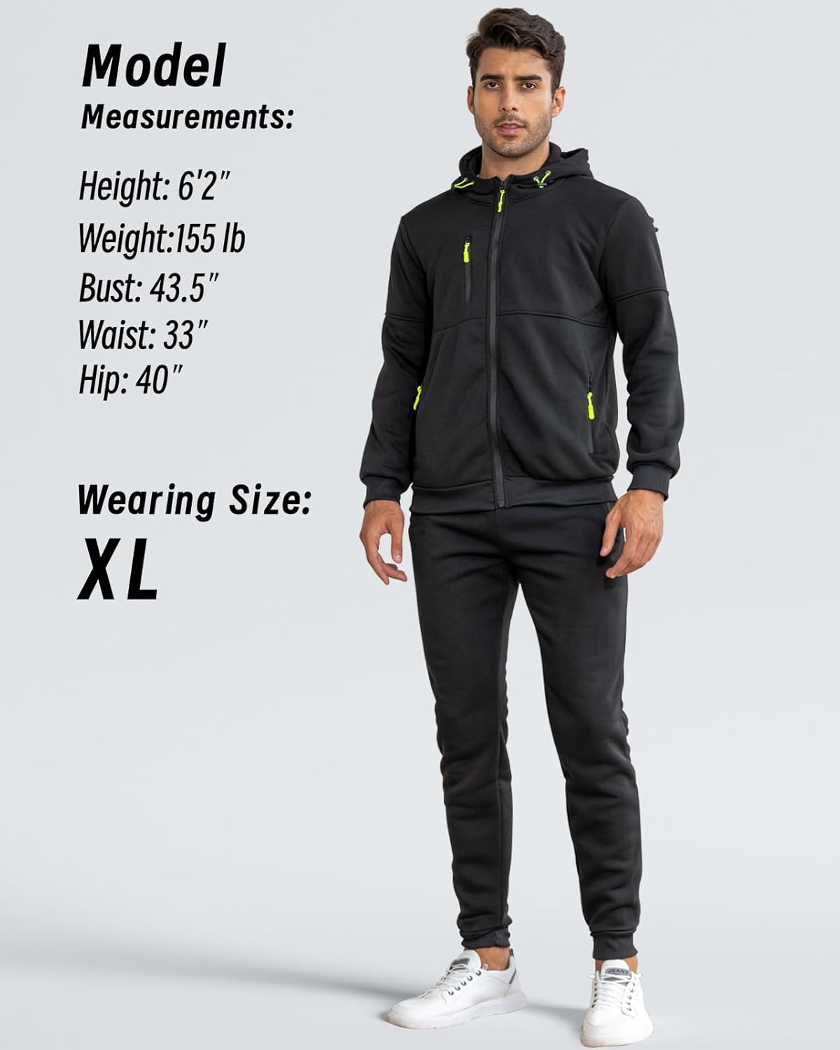 Fato de treino masculino slim-fit respirável com pullover e calça combinados