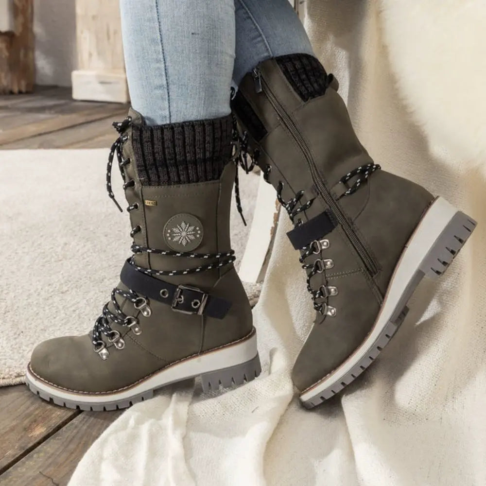 Botas ortopédicas impermeáveis antiderrapantes para inverno sola de borracha