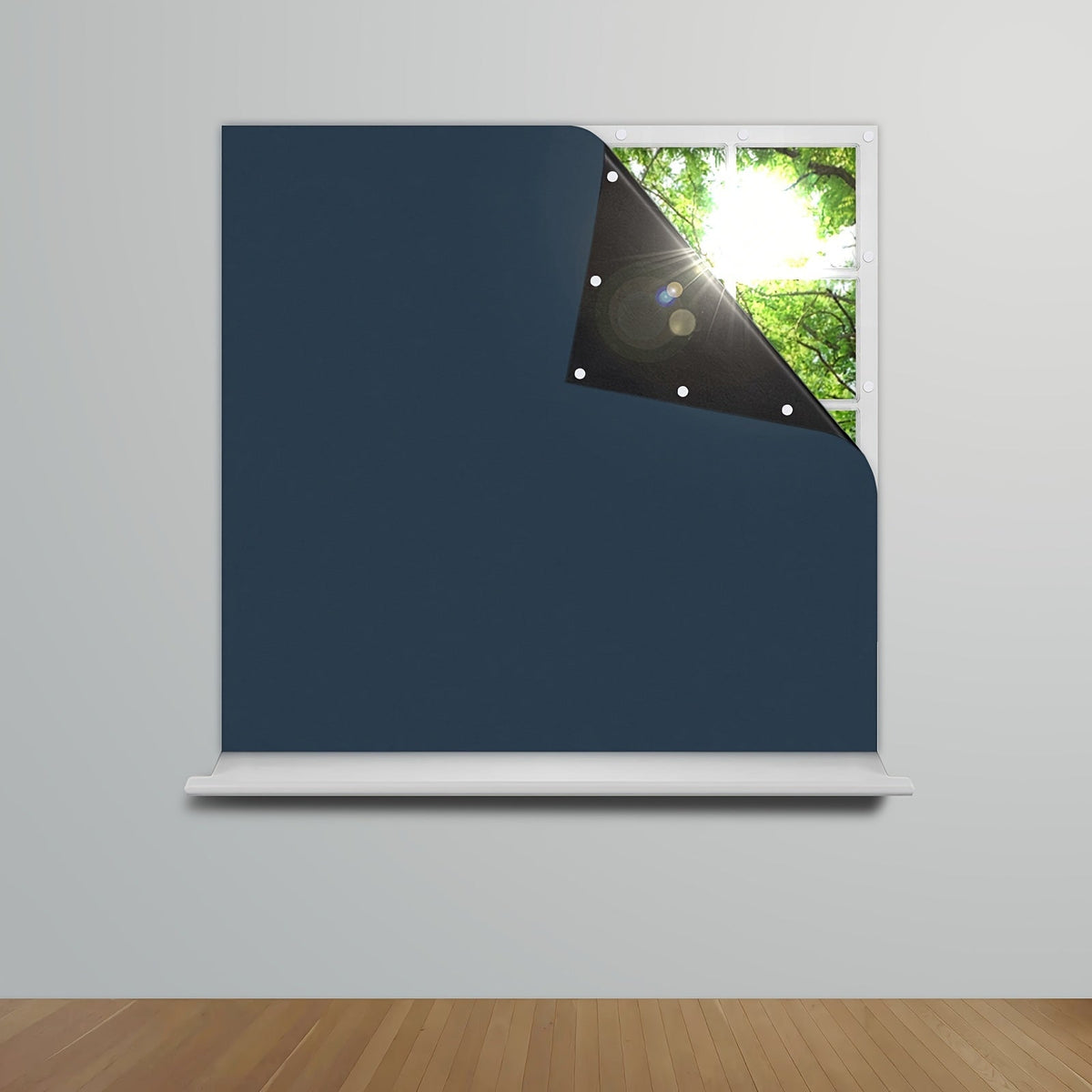 Cortinas blackout portáteis para quarto e sala com isolamento térmico, instalação interior