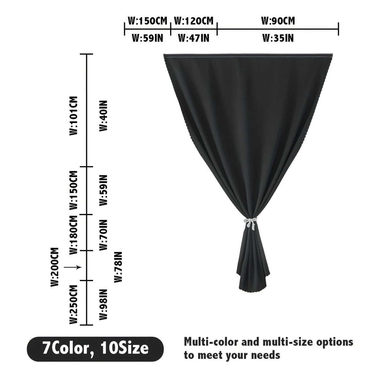 Cortinas blackout autoadesivas com velcro para quarto e sala, poliéster 100%