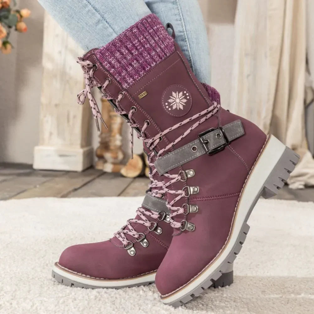 Botas ortopédicas impermeáveis antiderrapantes para inverno sola de borracha