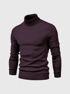 Camisola gola alta homem algodão lavável à máquina