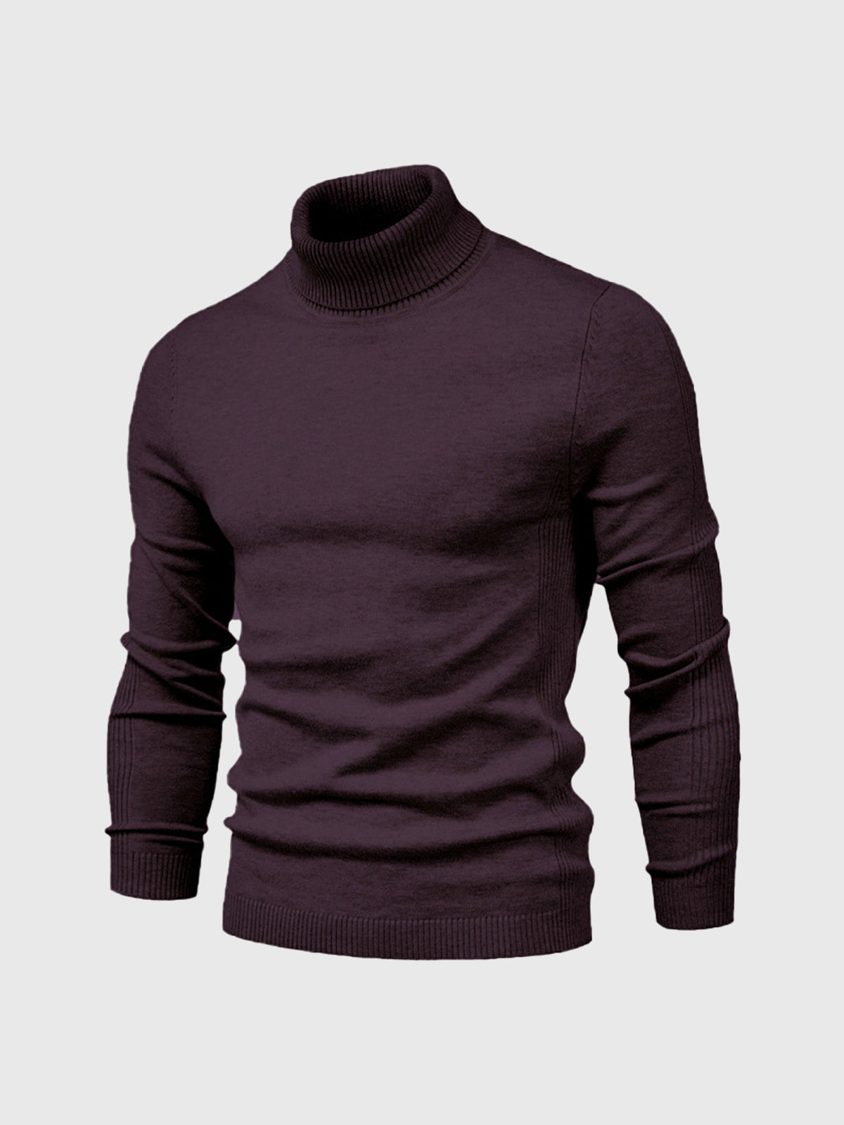 Camisola gola alta homem algodão lavável à máquina