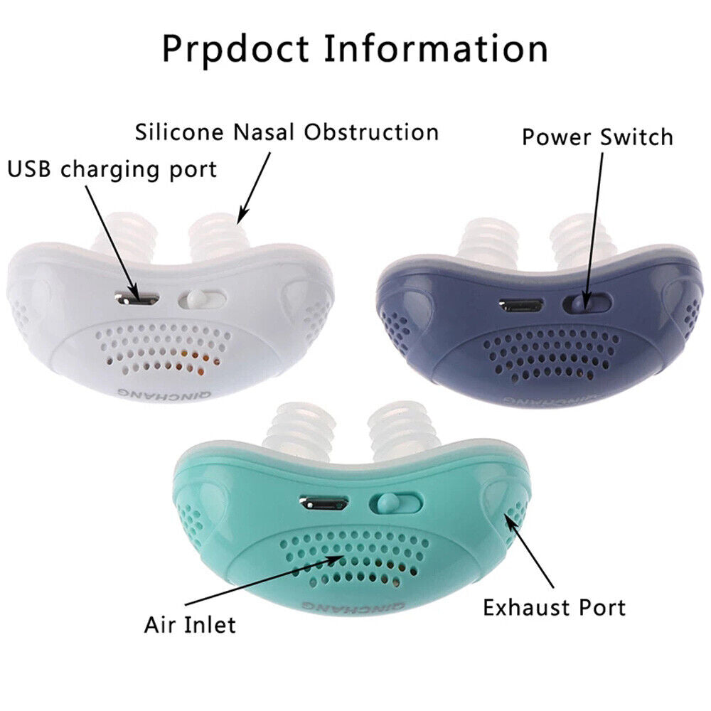 Micro CPAP de viagem dispositivo anti-ronco sem máscara compacto e portátil
