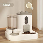 Comedouro automático 2 em 1 para cães e gatos com bebedouro por gravidade BPA-free