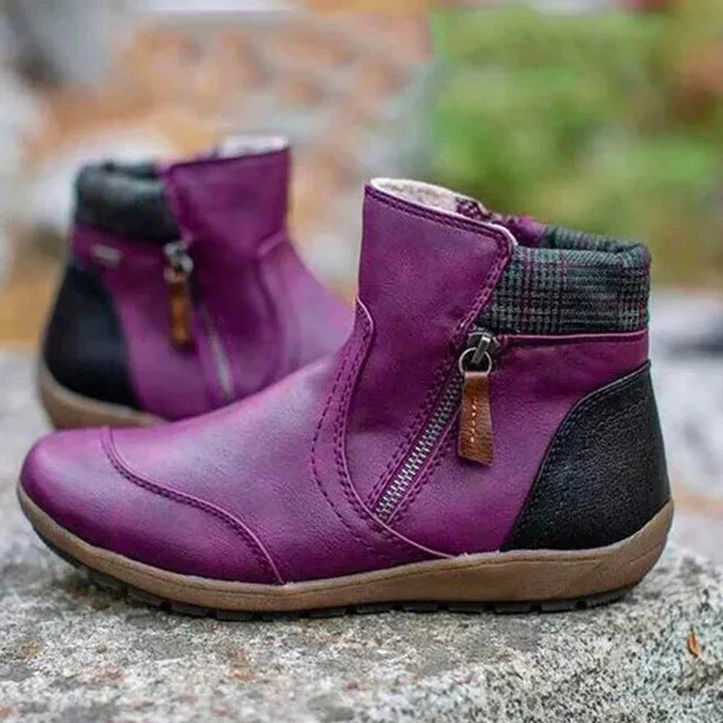 Botas ortopédicas impermeáveis com suporte de arco e sola antiderrapante