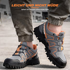 Sapatos de segurança com biqueira de aço leves e antiderrapantes, proteção anti-esmagamento e sola Kevlar
