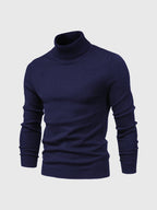 Camisola gola alta homem algodão lavável à máquina