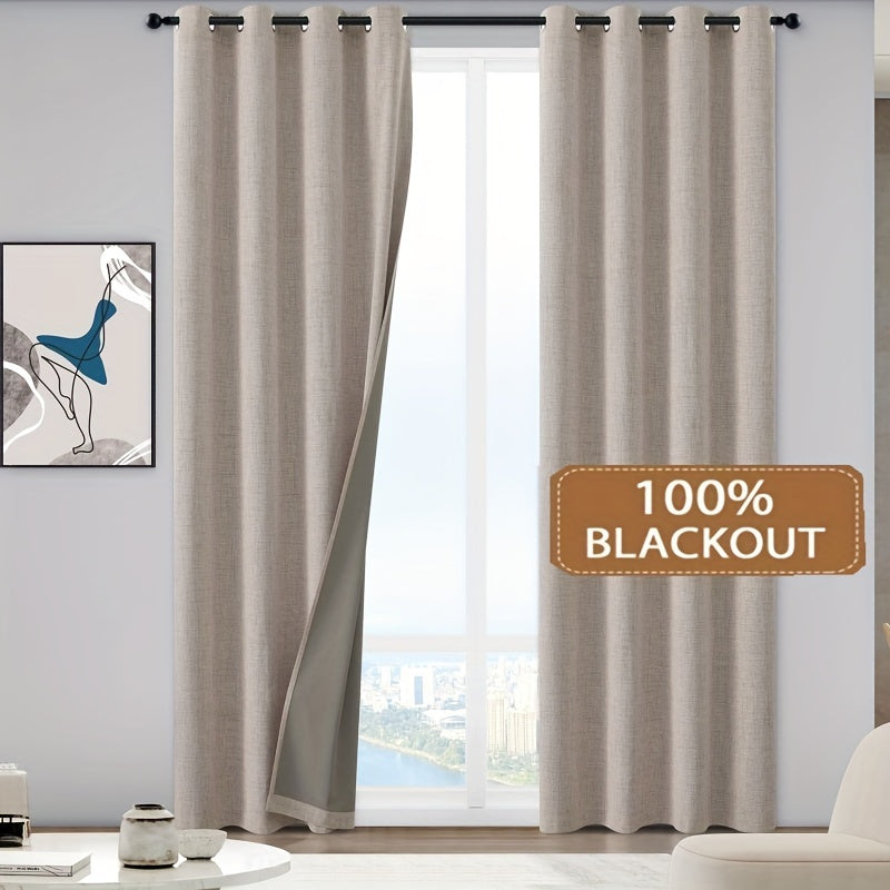 Cortina blackout isolamento térmico poliéster para quarto e sala
