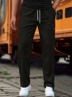 Calças homem algodão jogger confortáveis corte moderno