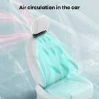 Ventilador USB para carro com suporte encosto de cabeça, 3 velocidades, conjunto 2 unidades