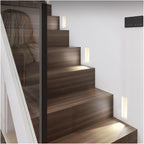 Luz de parede LED embutida com painel perfurado e sensor de movimento, 3W, para corredor e escadas