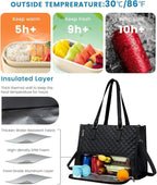 Mochila térmica 2 em 1 para lunch e laptop, ideal para trabalho e viagem