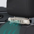 Ventilador USB para carro com suporte encosto de cabeça, 3 velocidades, conjunto 2 unidades
