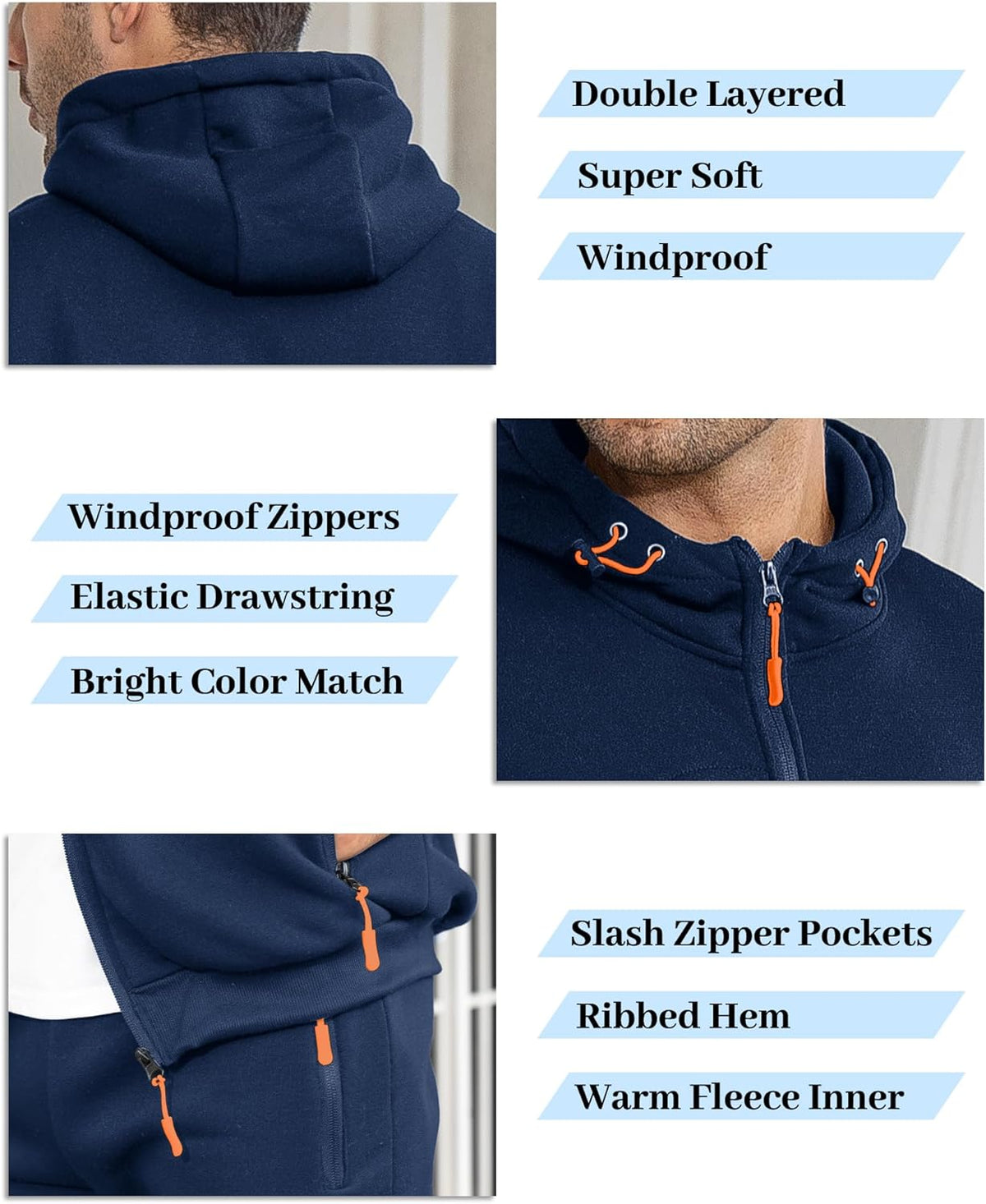 Fato de treino masculino slim-fit respirável com pullover e calça combinados