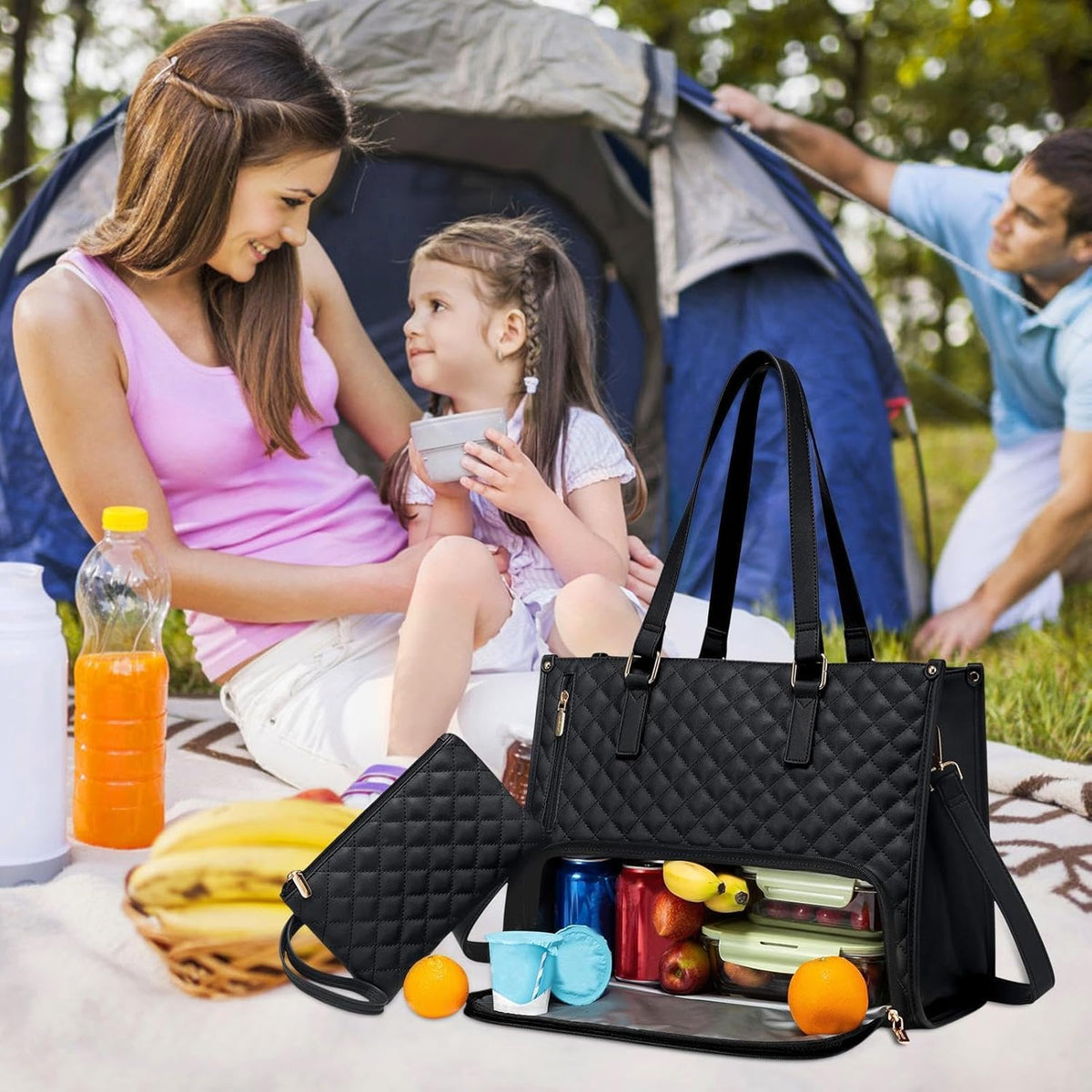 Mochila térmica 2 em 1 para lunch e laptop, ideal para trabalho e viagem