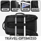 Mochila para laptop 15" impermeável com abertura lateral 270° e porta USB-C integrada