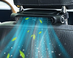 Ventilador USB para carro com suporte encosto de cabeça, 3 velocidades, conjunto 2 unidades