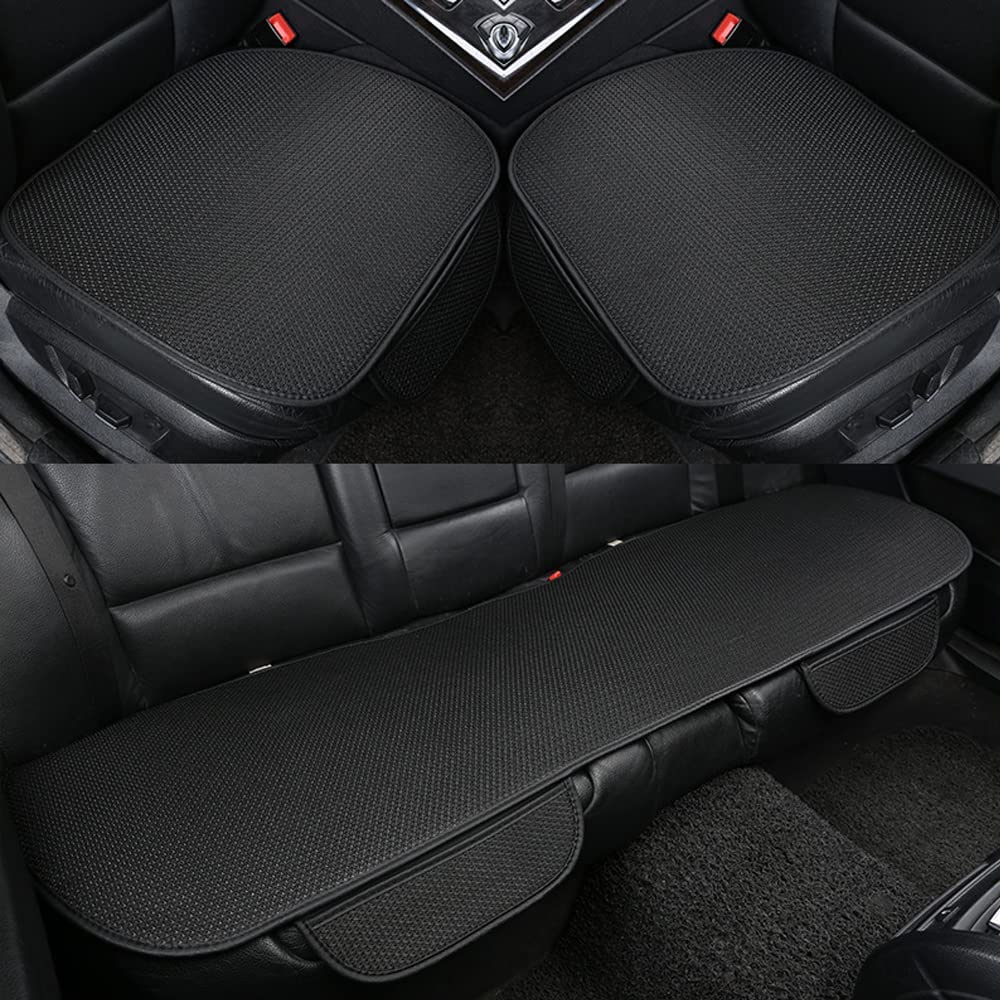 Capas de assento para carro conjunto 3 peças antiderrapante com efeito de massagem seda gelada