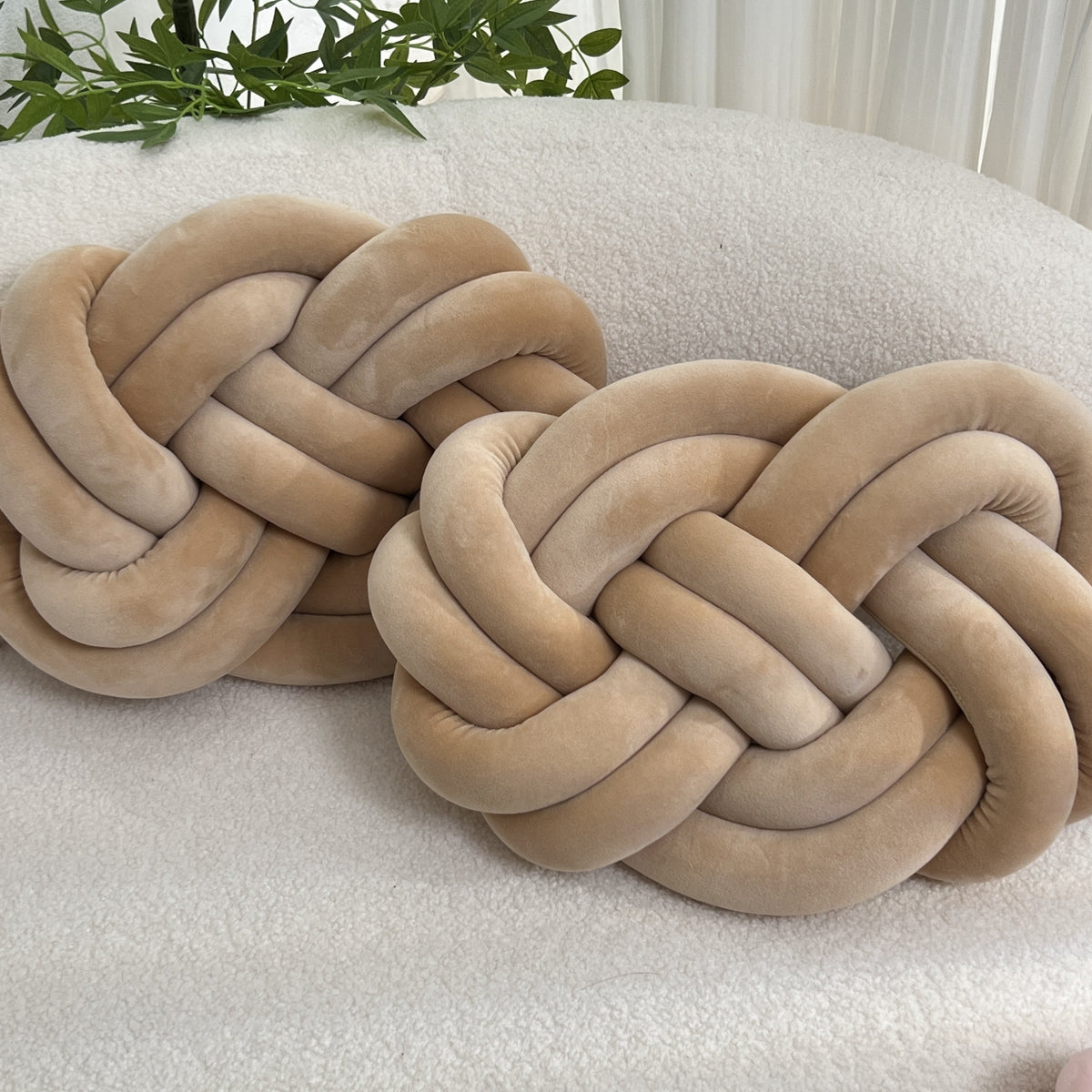 Almofadas decorativas de pelúcia macia, pack 2 unidades, design geométrico para sofá e cama