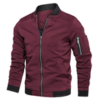 Bomber jacket leve homem corte folgado casual